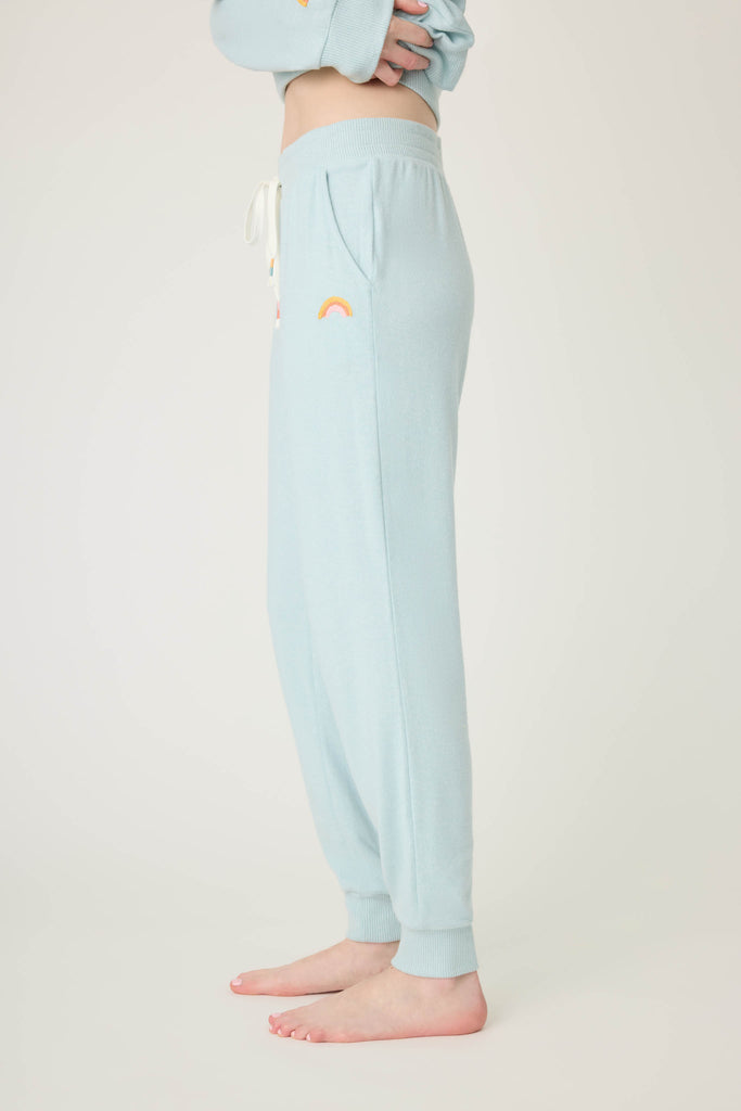 PJ Salvage Sunshine On My Mind Banded Pant | Dusty Blue