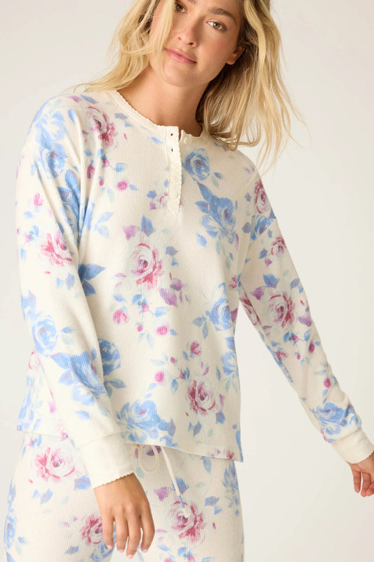 PJ Salvage Rodeo Rose Top | Natural, Designed in the USA