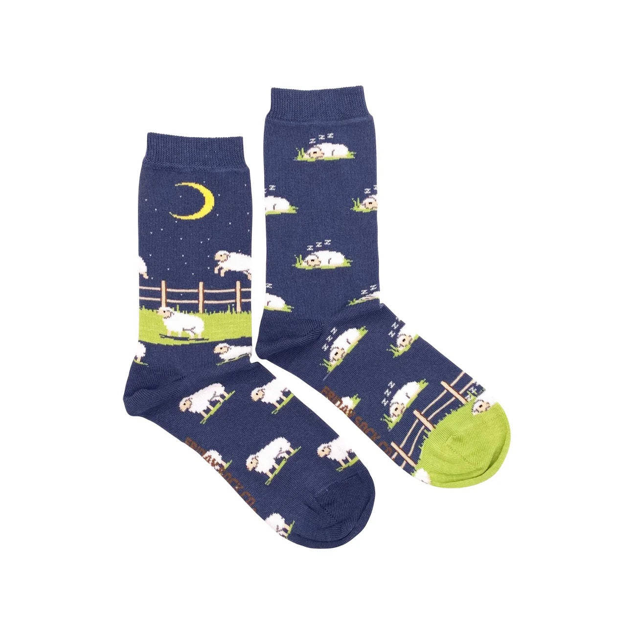 Women's Mismatched Socks - Jumping Sheep