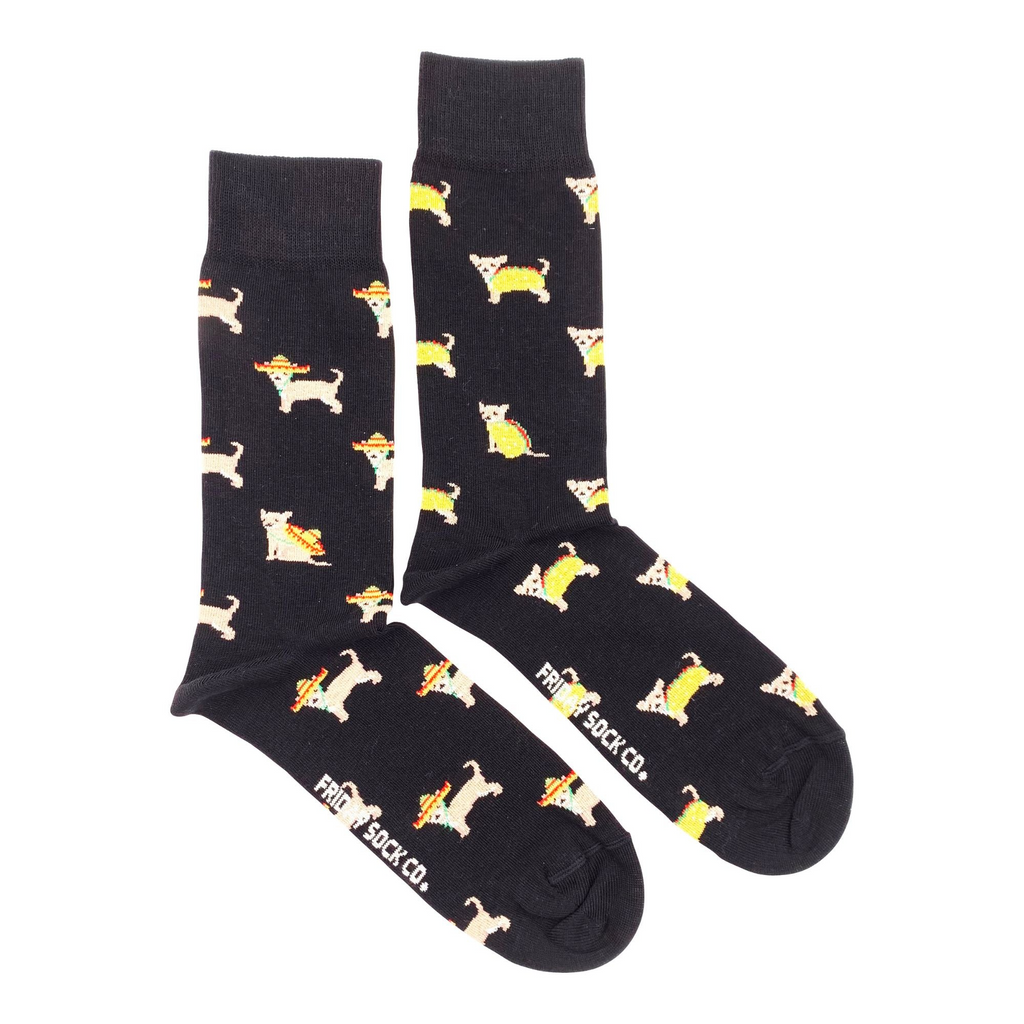 Friday Sock Co. Men's Mismatched Socks | Taco Dog