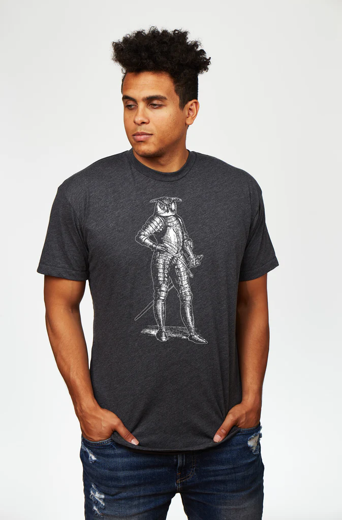 RV Screenprinting - Men's T-Shirt - Knight Owl