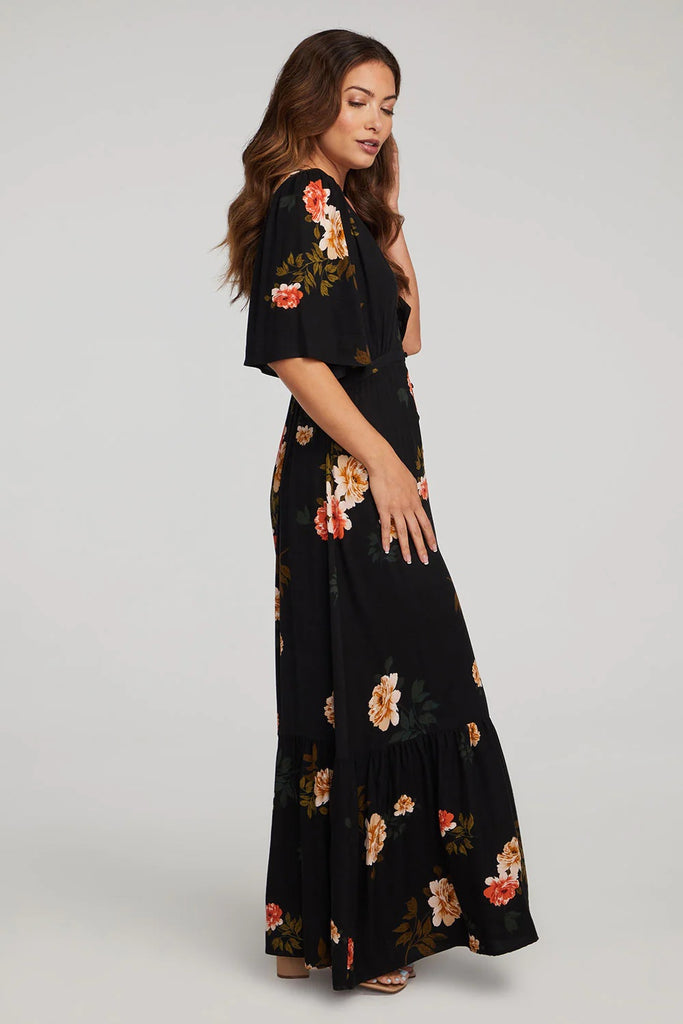 Saltwater Luxe Naya Maxi Dress | Black, Designed in the USA