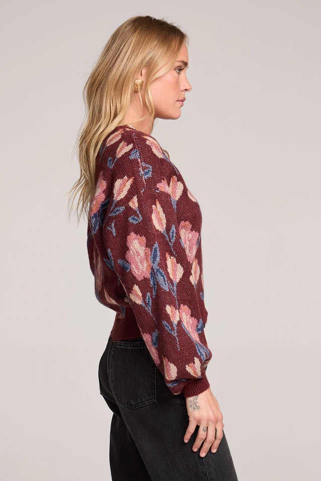 Saltwater Luxe Ronnie Sweater | Sangria, Designed in the USA