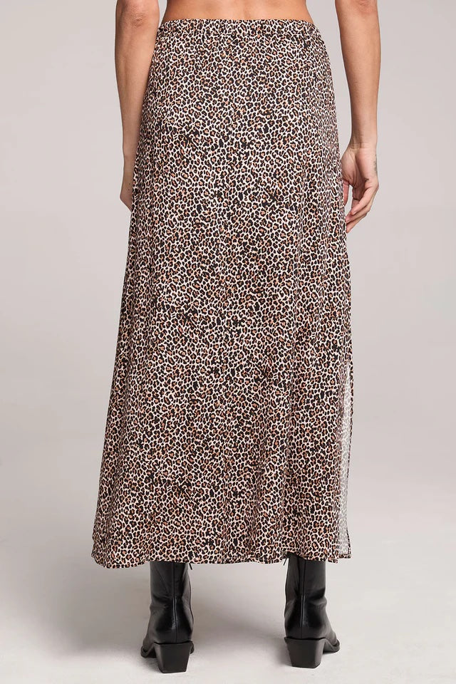 Saltwater Luxe Seraphyne Midi Skirt | Leopard, Designed in the USA