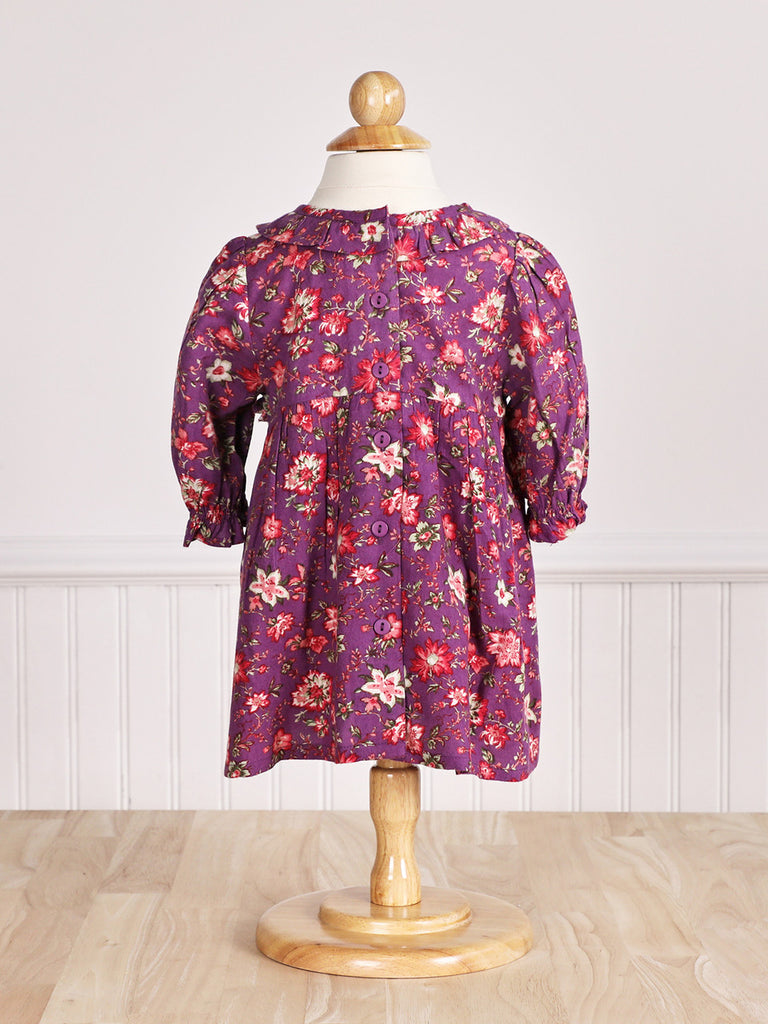 April Cornell Sarah Baby Dress | Purple, Designed in Canada