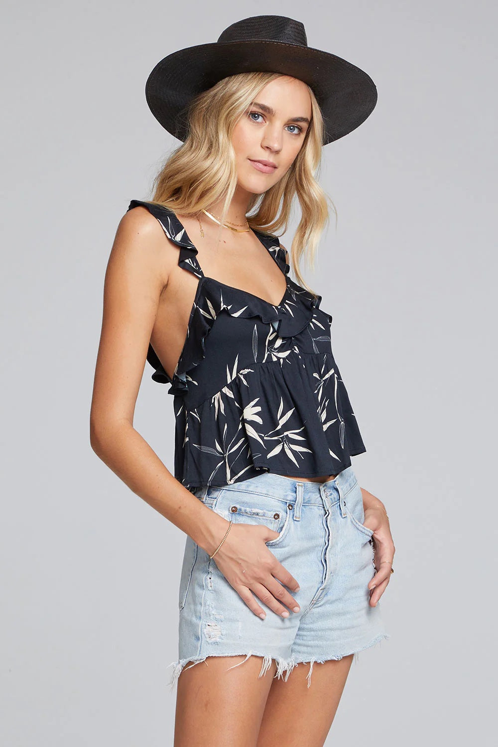 Saltwater Luxe - Dorie Tank - Black