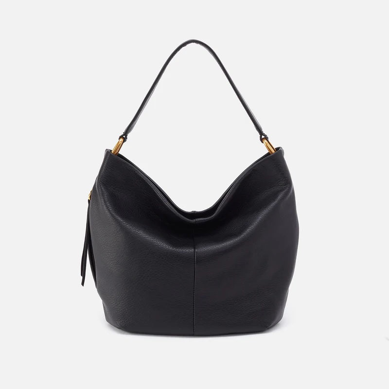 Hobo Bag - Harley Black - Pebbled Hide