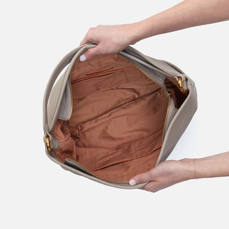 Hobo Bag Harley Natural | Pebbled Hide, Leather Handbag