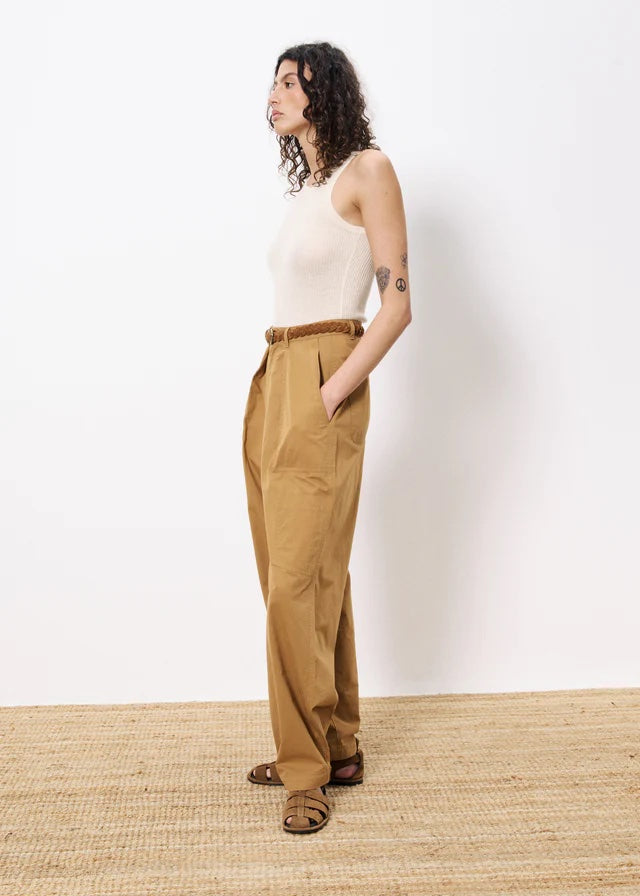 FRNCH Sedrine Pants | Camel, Designed in France