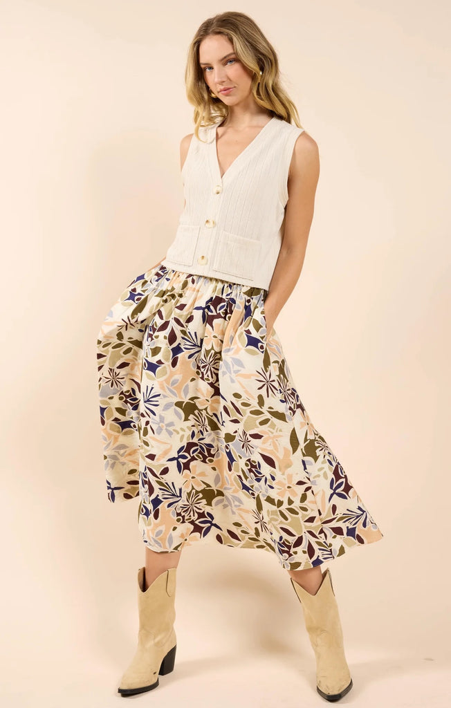 Sadie and Sage Open Road Midi Skirt | Designed in USA