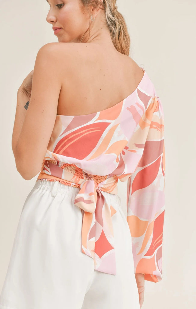 Sadie and Sage Sunset on the Shore Top | Pink, Designed in the USA
