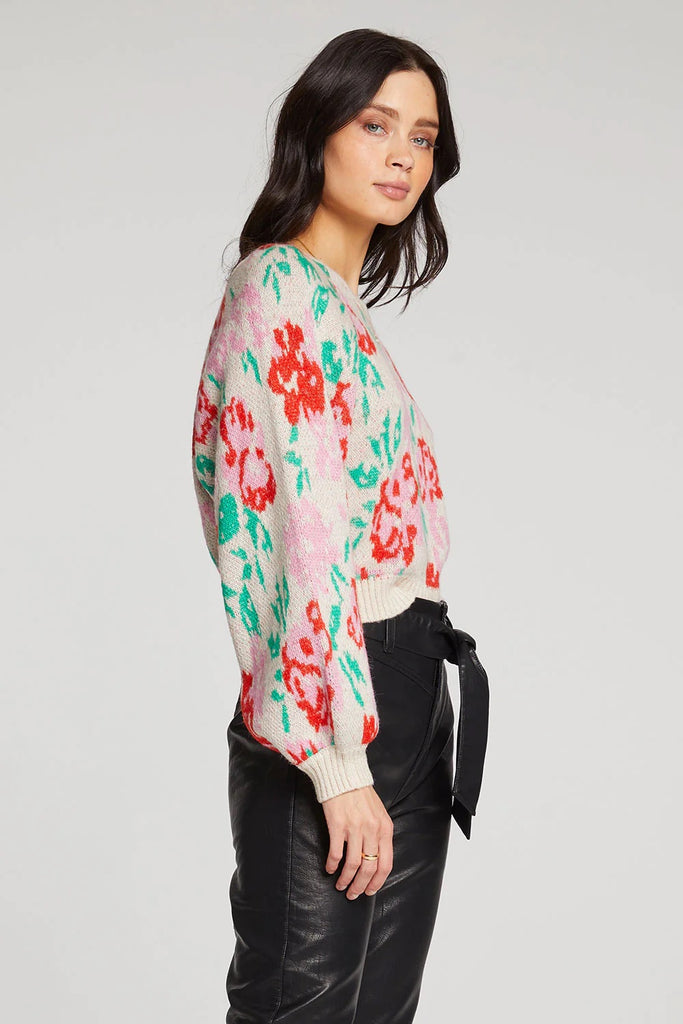 Saltwater Luxe Noble Floral Sweater | Designed in the USA
