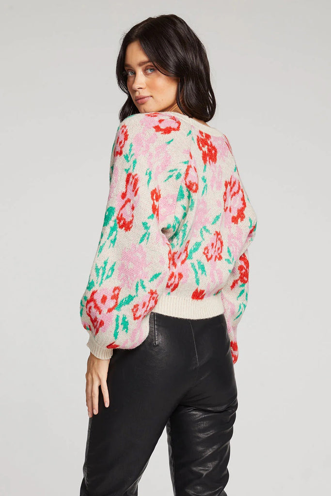 Saltwater Luxe Noble Floral Sweater | Designed in the USA
