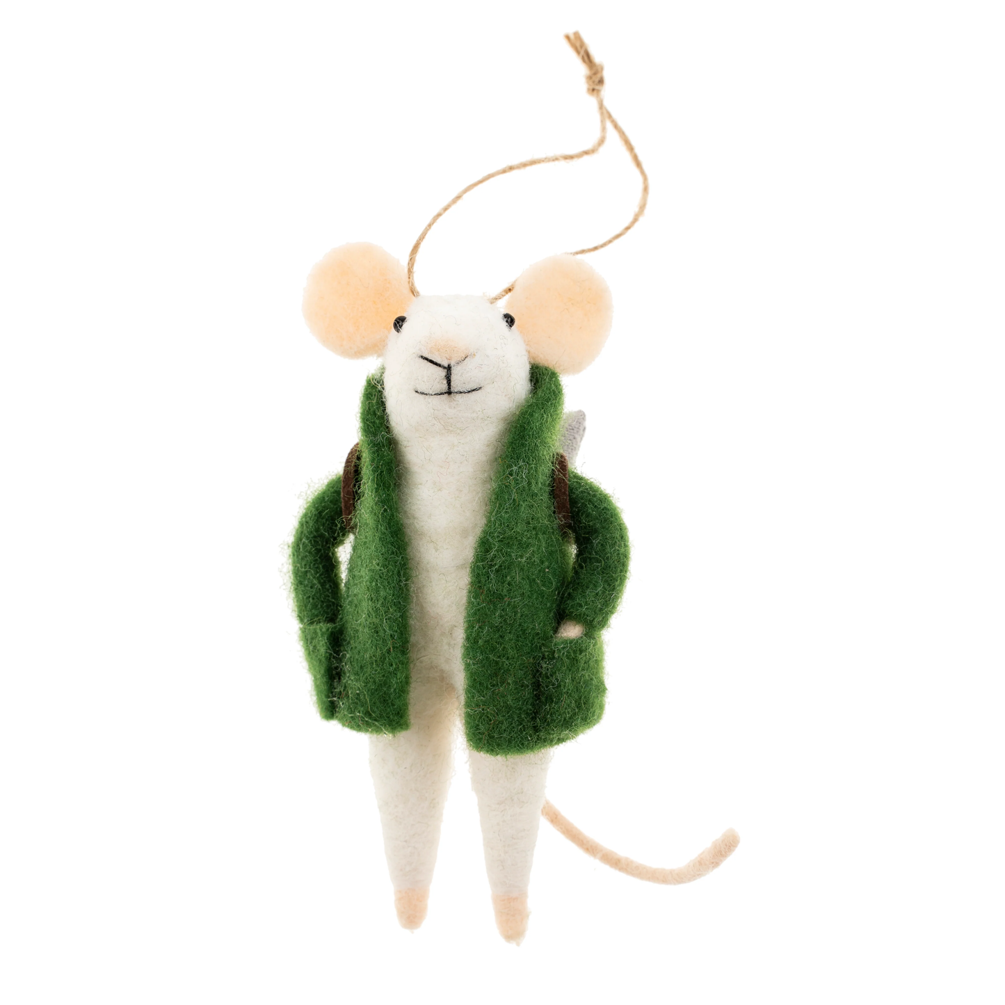 Felted Mouse Ornament - Salvador
