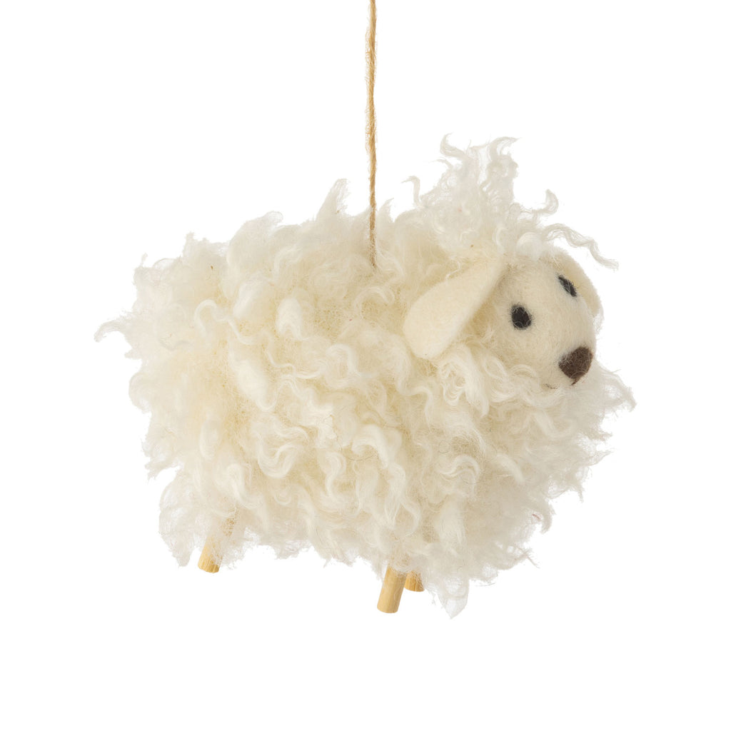 Curly Sheep Ornament