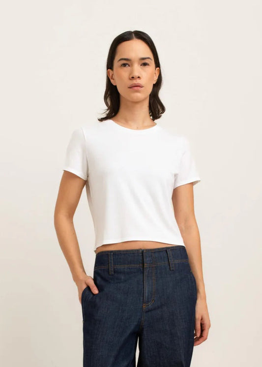 Paper Label Cassie Tee | Bright White