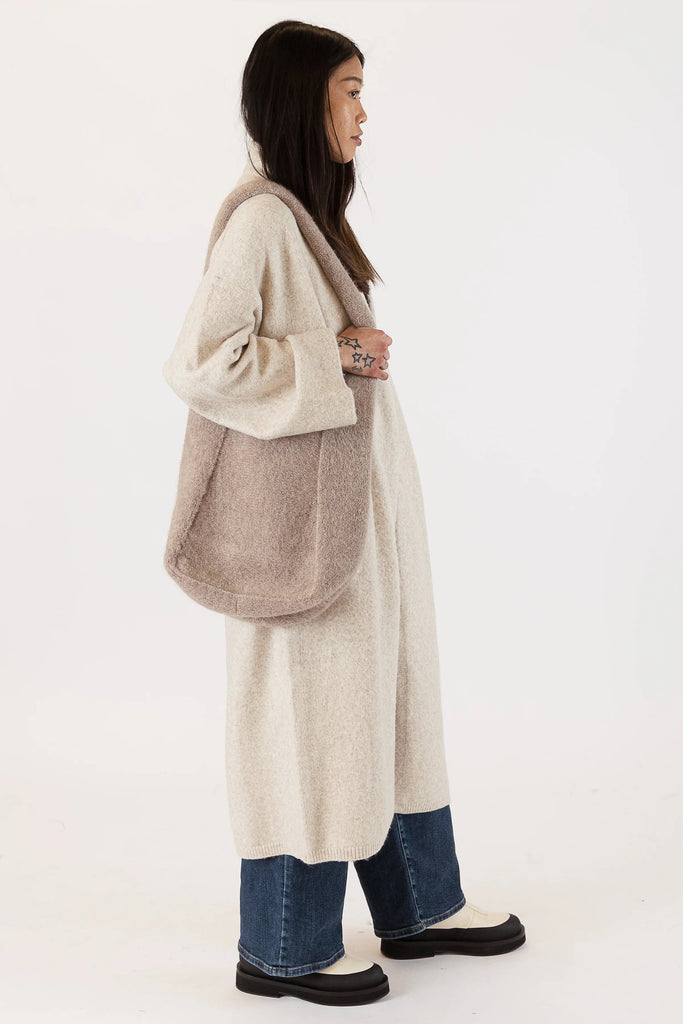 Lyla + Luxe Knit Tote Bag | Driftwood, Designed in Canada