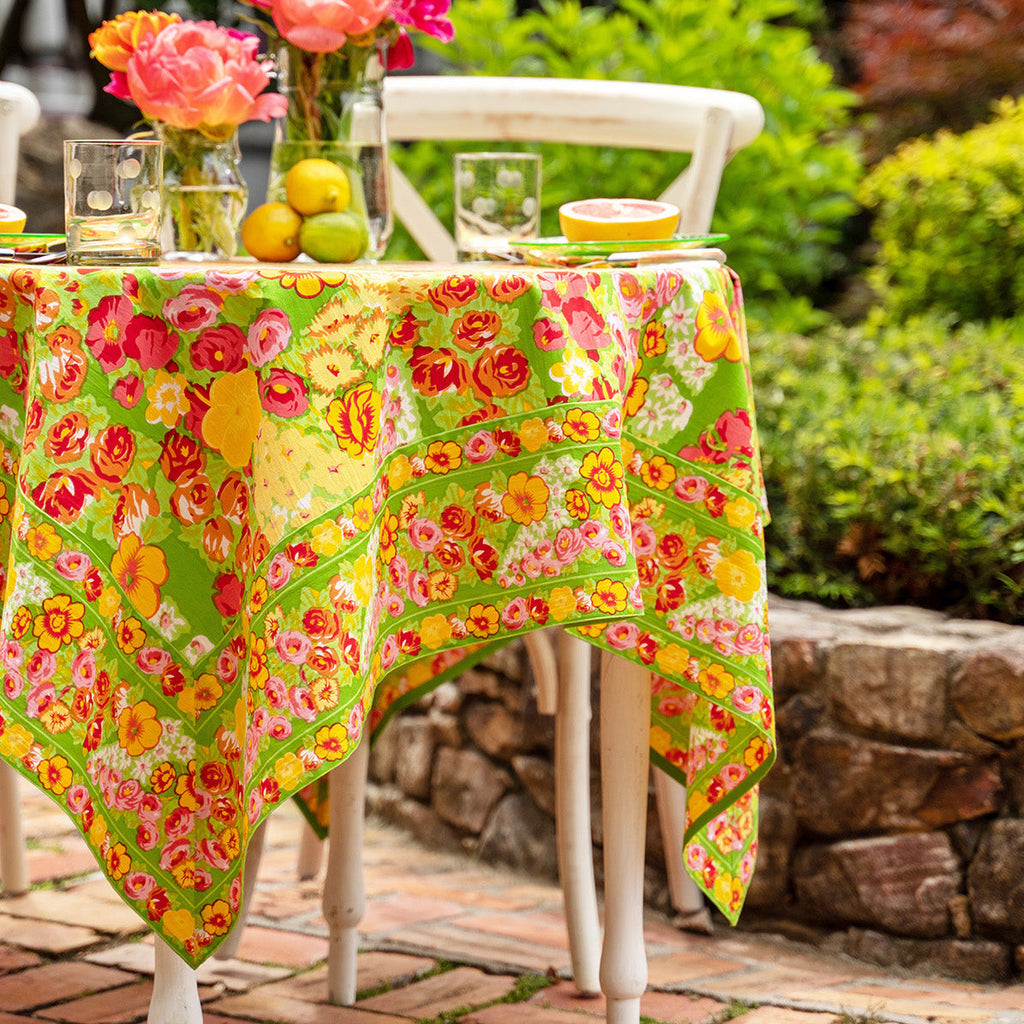 April Cornell Cotton Tablecloth, Betty Citrus | Designed in Canada