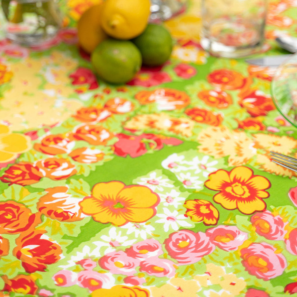 April Cornell Cotton Tablecloth, Betty Citrus | Designed in Canada