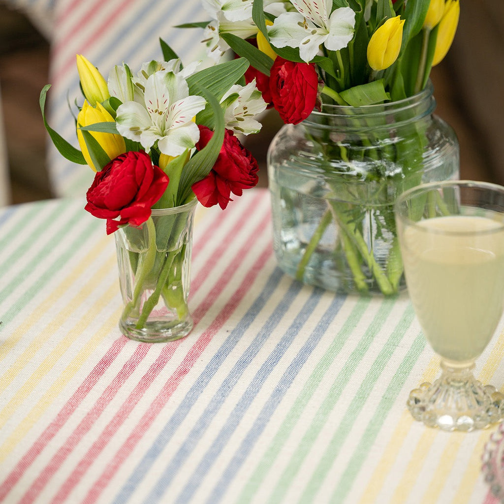 April Cornell - Cotton Tablecloth - Summer Stripe