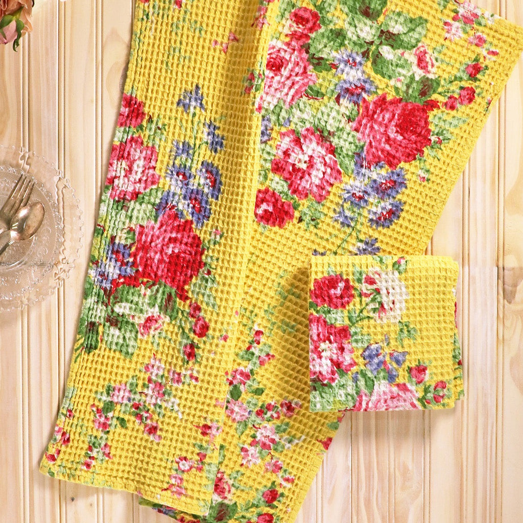 April Cornell - Tea Towel - Cottage Rose Yellow