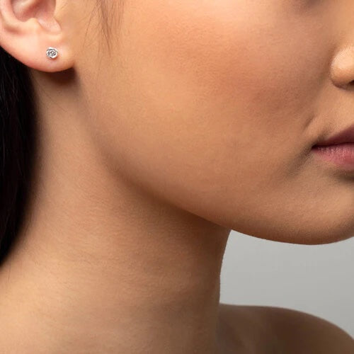 XS Flower Stud - Silver