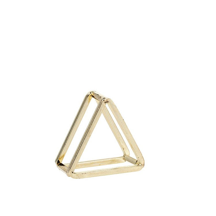 Triangle Napkin Ring - Gold