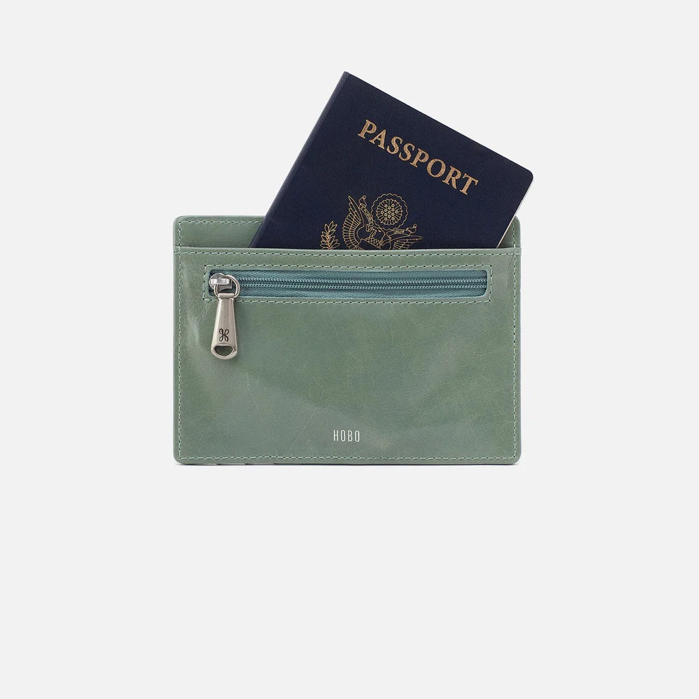 Hobo Bags Euro Slide Wallet Jade | Vintage Leather Passport Wallet