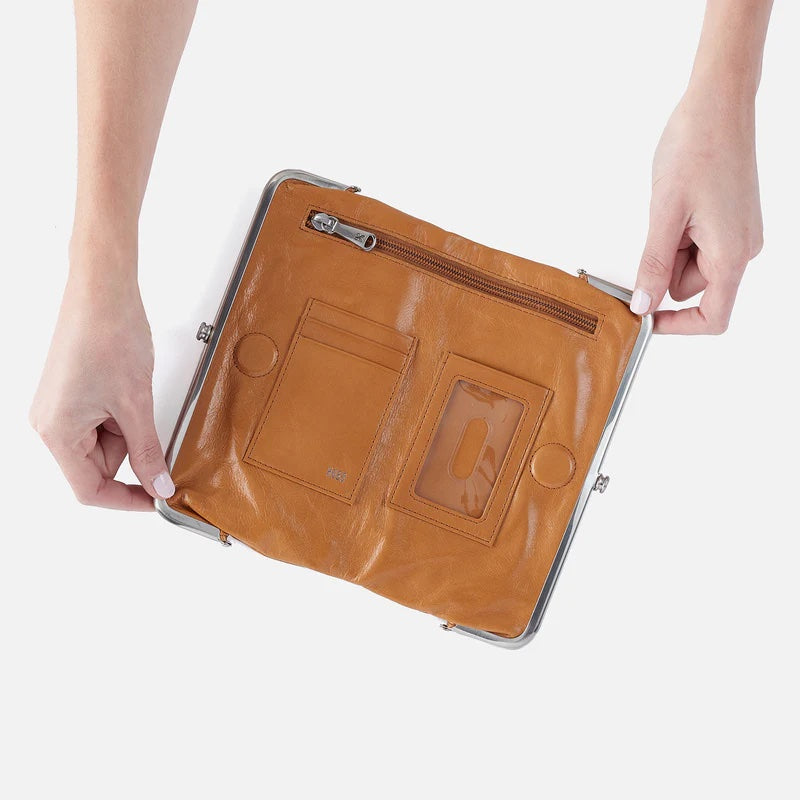 Hobo Bags Lauren Wallet Natural | Vintage Leather Clutch