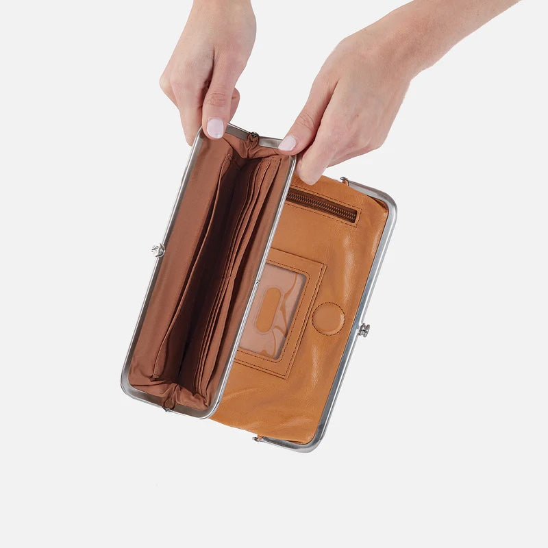 Hobo Bags Lauren Wallet Natural | Vintage Leather Clutch