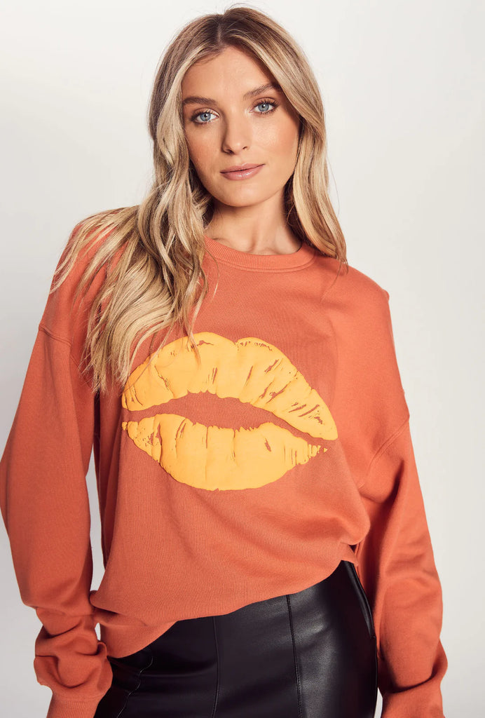 We Are The Others The Vintage Sweat | Paprika Tangerine Lips