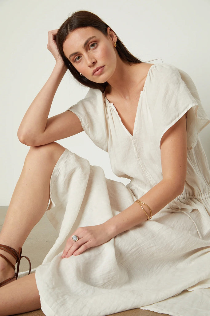 Velvet Debbie Dress | Linen, Made in the USA