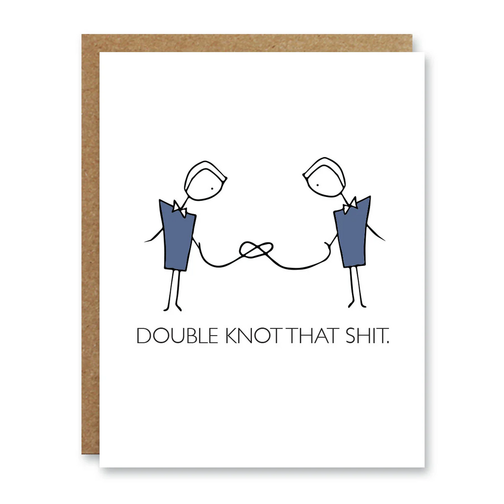 Boo To You Wedding Card Double Knot Guys - Designed & Made In Canada