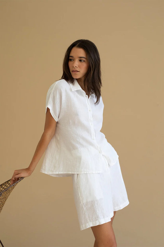 Mus and Bombon Whitsun Shirt | White, Designed and Made in Spain