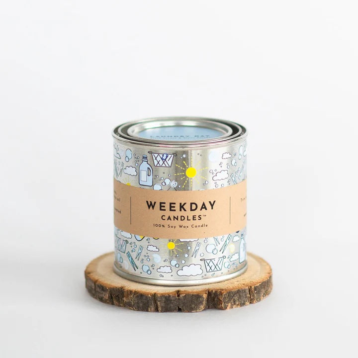 Paint Tin Candle, Laundry Day | Soy Wax, Made in Canada