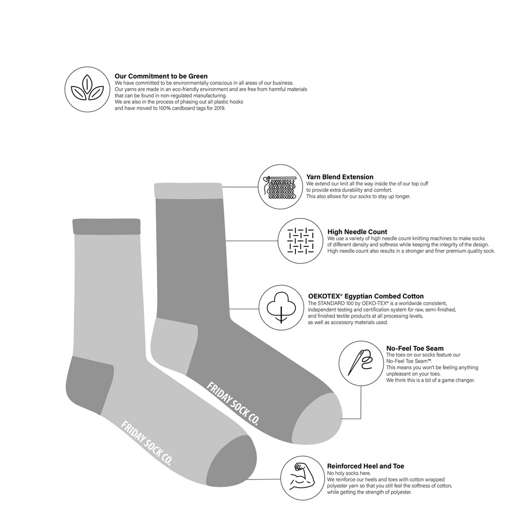 Mens Sock Diagram