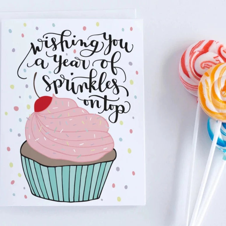 Pedaller Designs Birthday Card, Year Of Sprinkles |  Made in Canada