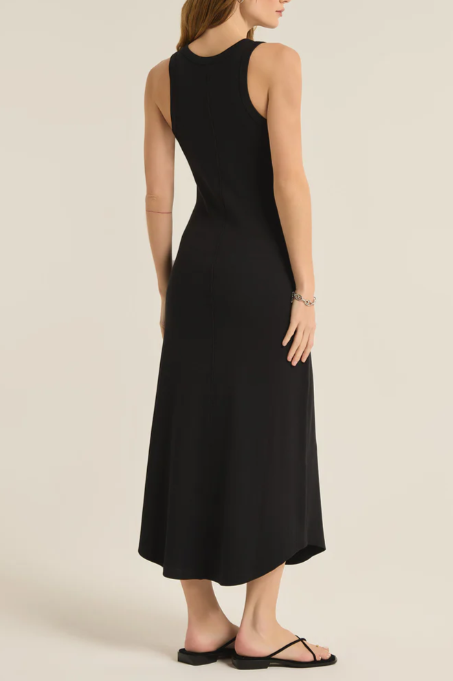 Z Supply Goodwin Midi Dress | Black, Designed in the USA