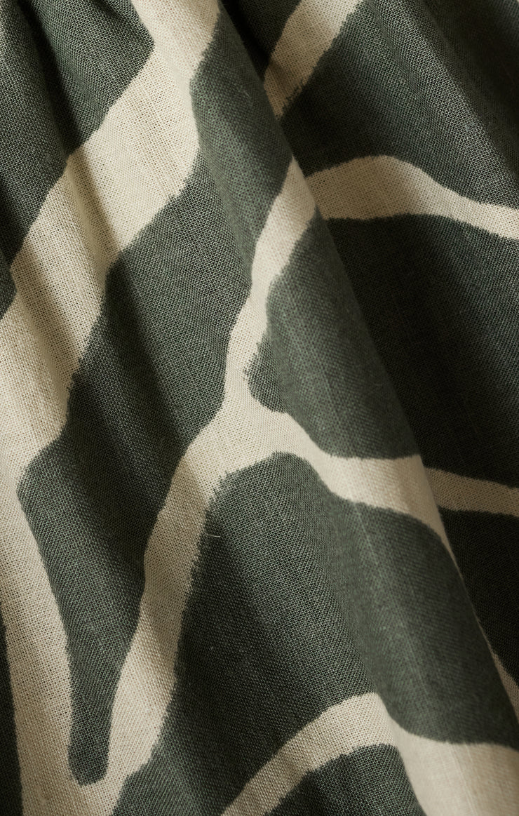 Bayside Tova Linen Dress - Tea Leaf