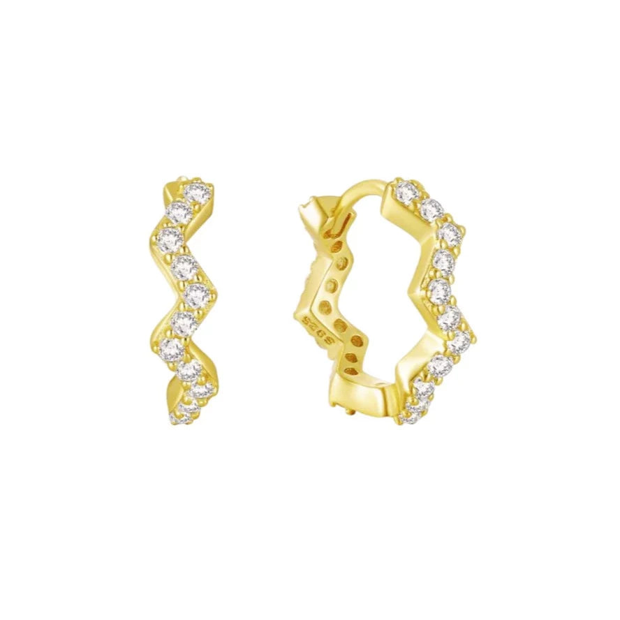 Livie Jewelry Ziggy Earrings | Cubic Zirconia