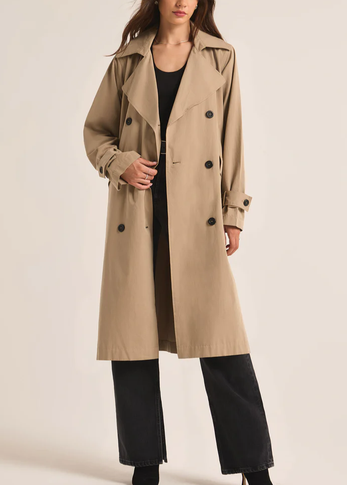 Z Supply - Dorian Trench Coat - Latte