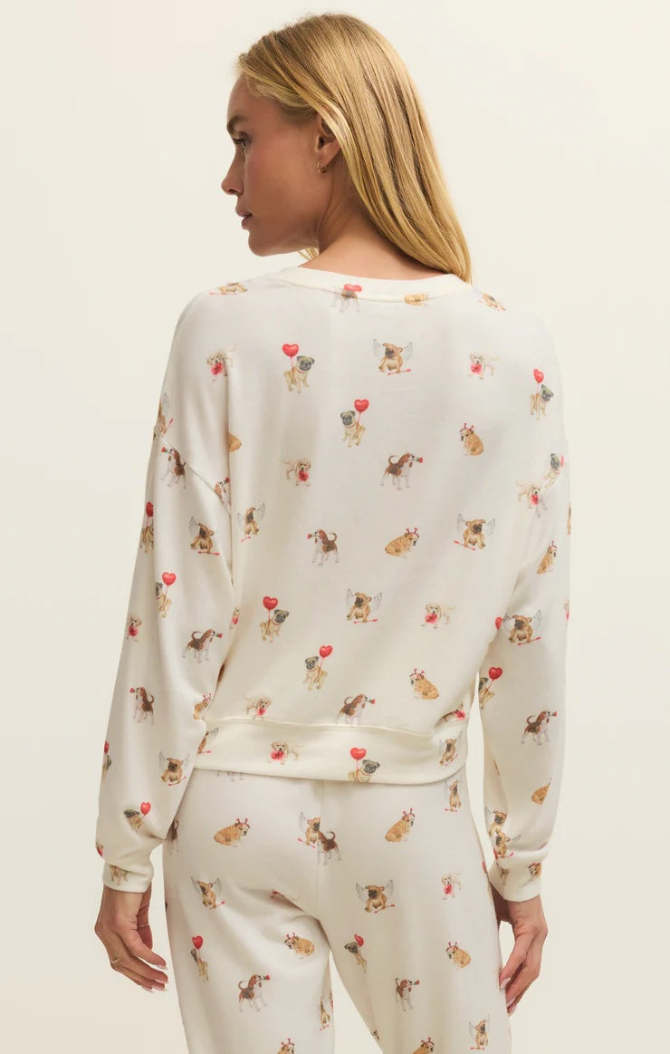 Bisous Love Pup Top