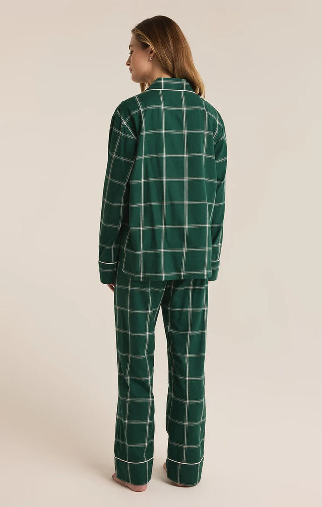 Z Supply Dreamer Plaid Sleeper Set | Noble Fir