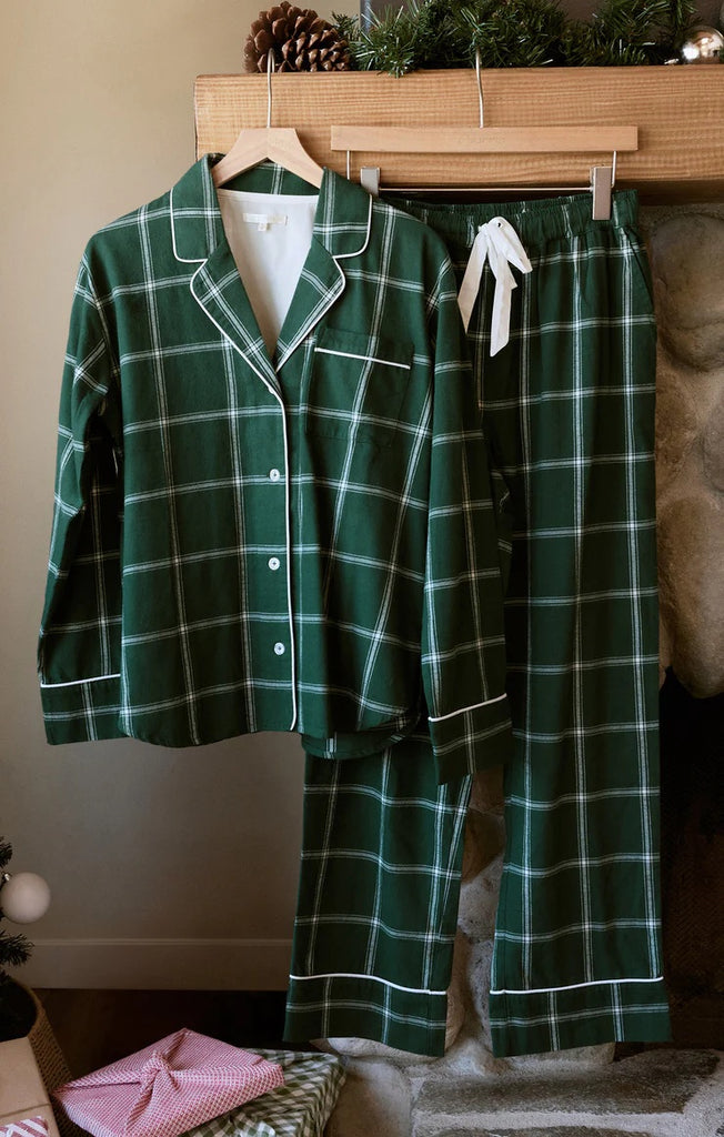 Z Supply Dreamer Plaid Sleeper Set | Noble Fir