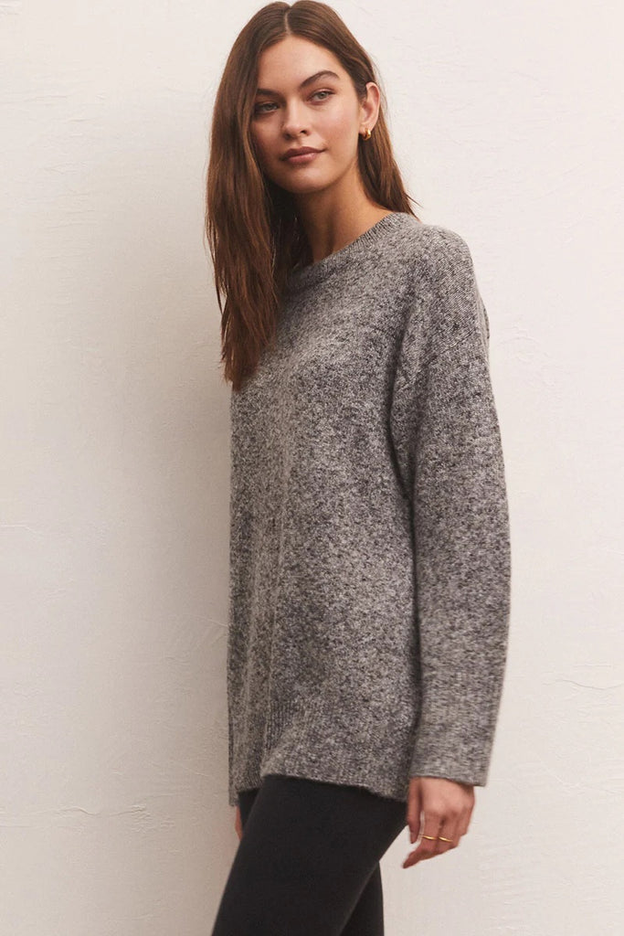 Z Supply Silas Pullover Sweatshirt | Heather Grey,Designed in the USA