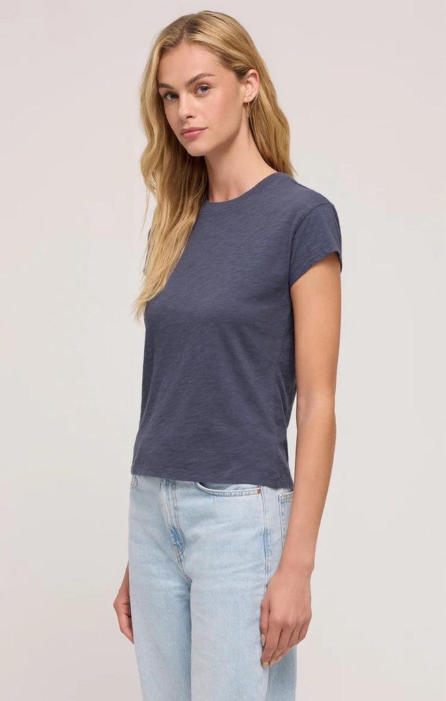 Z Supply Modern Slub Tee, Worn Blue | Designed in the USA