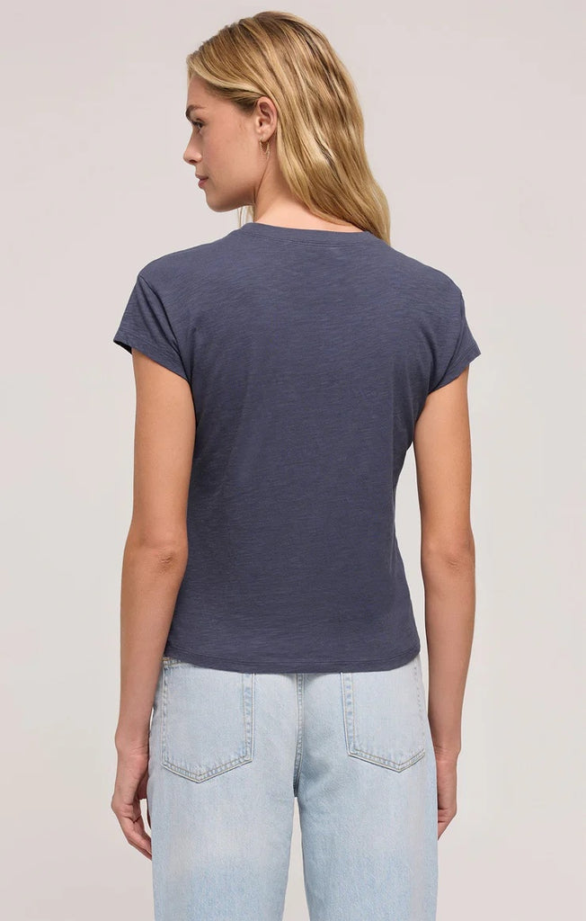 Z Supply Modern Slub Tee, Worn Blue | Designed in the USA