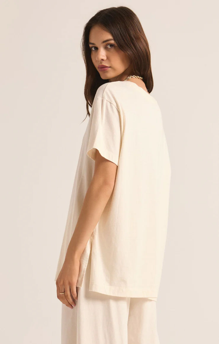 Z Supply - Shayla Crew Neck Tee - Sea Salt