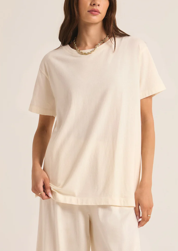 Z Supply - Shayla Crew Neck Tee - Sea Salt