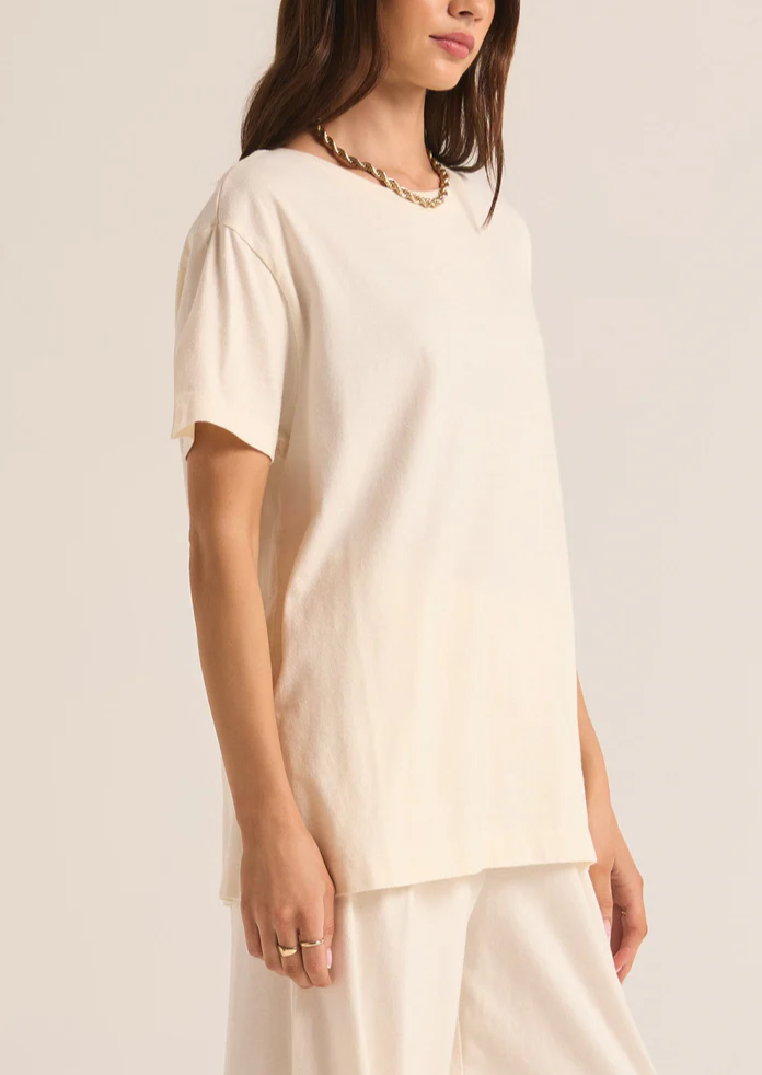 Z Supply - Shayla Crew Neck Tee - Sea Salt